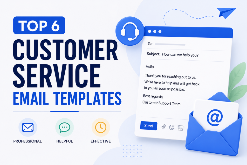 Top 6 customer service email templates