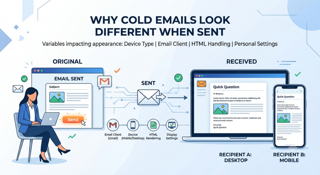 Why Cold Emails Look Different When Sent