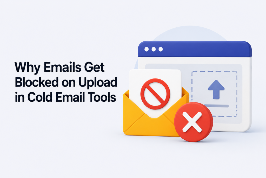 Why Emails Get Blocked on Upload in Cold Email Tools