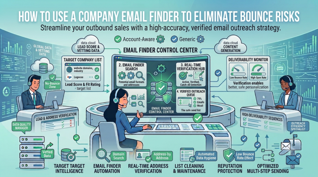 How to Use a Company Email Finder to Eliminate Bounce Risks